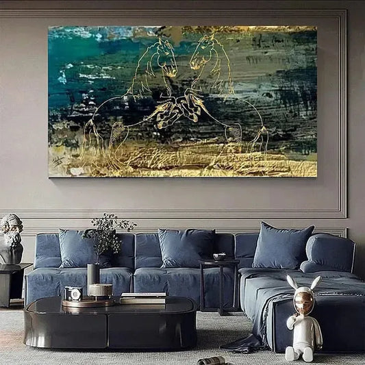 Abstract Horse Painting || Handmade Painting| Home Decor | Wall Decor