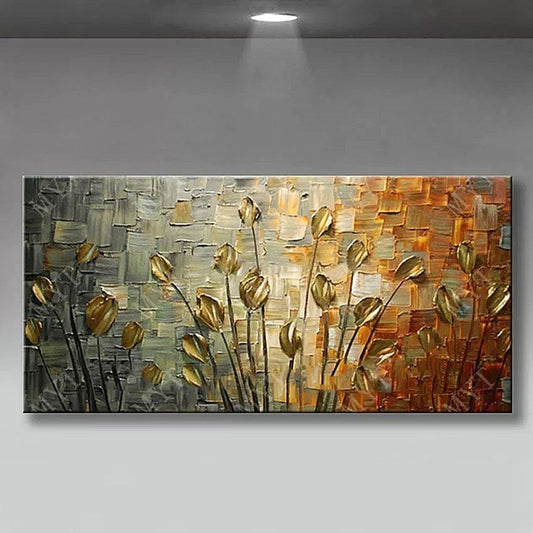 Abstract Painting | Textured Flower Handmade Painting | Palette knife Art | Home Decor