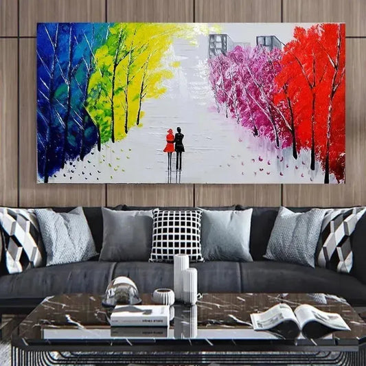 Colorful Landscape | Textured Artwork | Home Decor | Wall Decor